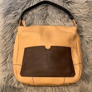 OrYANY ‘Adele’ pebbled leather hobo shoulder bag camel